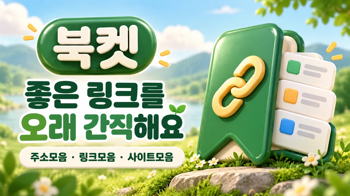 북켓 좋은 링크를 오래 간직해요